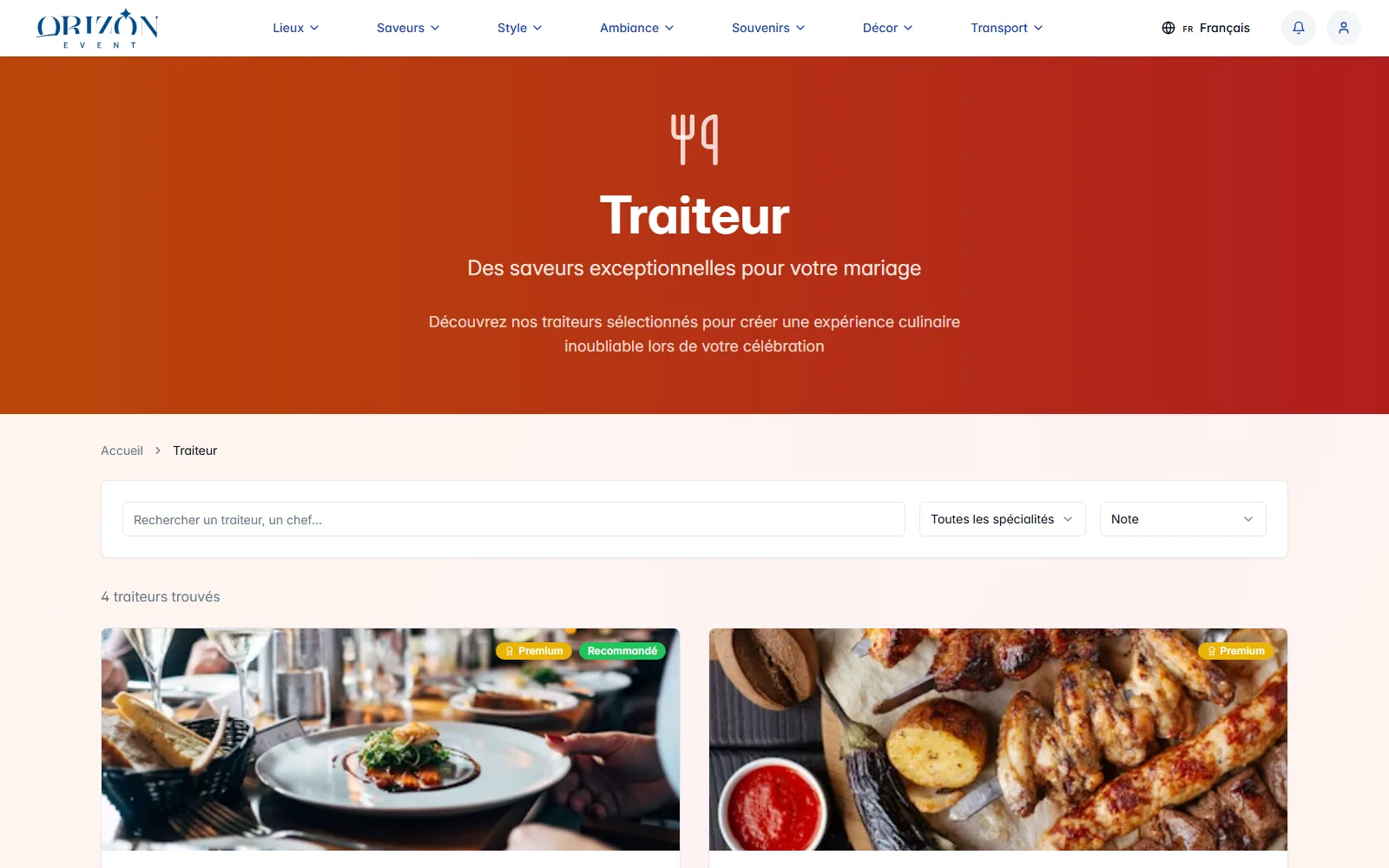 Traiteur — curated caterers